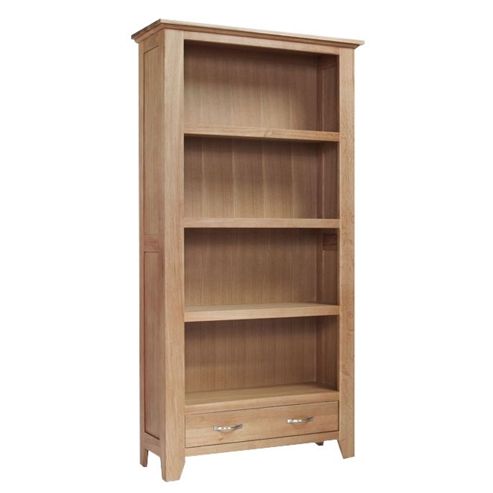Image of Sherwood Oak Large 2 Drawer Bookcase