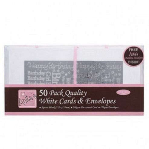 Image of Anitas Card Packs - 50 Pack - Square White