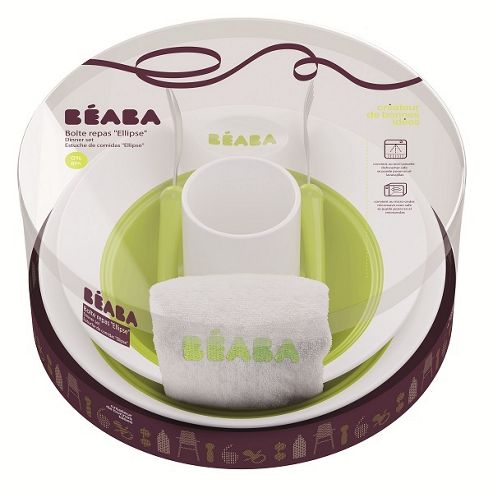 Image of Beaba Ellipse Dinner Set Green
