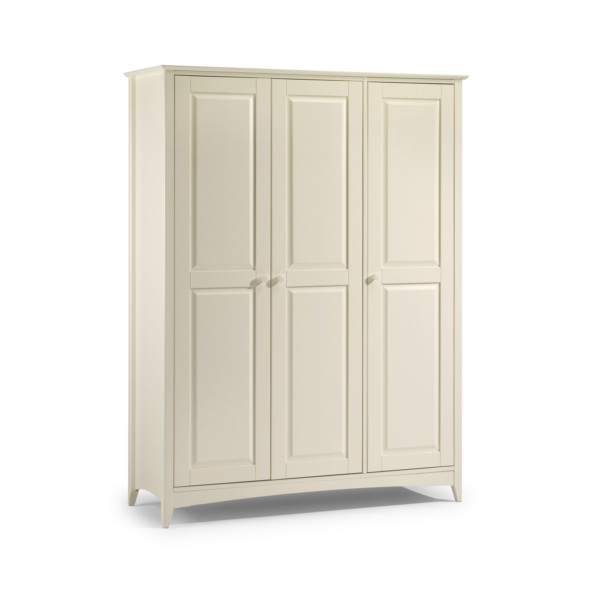 Julian Bowen Cameo 3 Door Wardrobe in Off White Lacquer at Tesco Direct