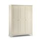 Julian Bowen Cameo 3 Door Wardrobe in Off White Lacquer