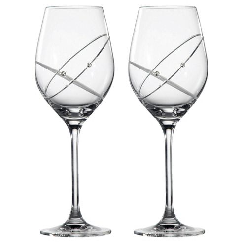 Image of Royal Doulton With This Ring Wine Glasses Gift Box Set