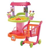 Toy Supermarket Shop and Trolley