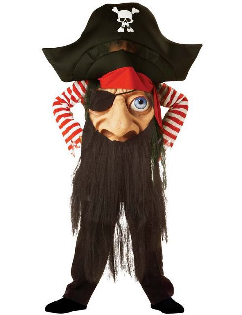 Image of Child Pirate Mad Hatter Costume Medium