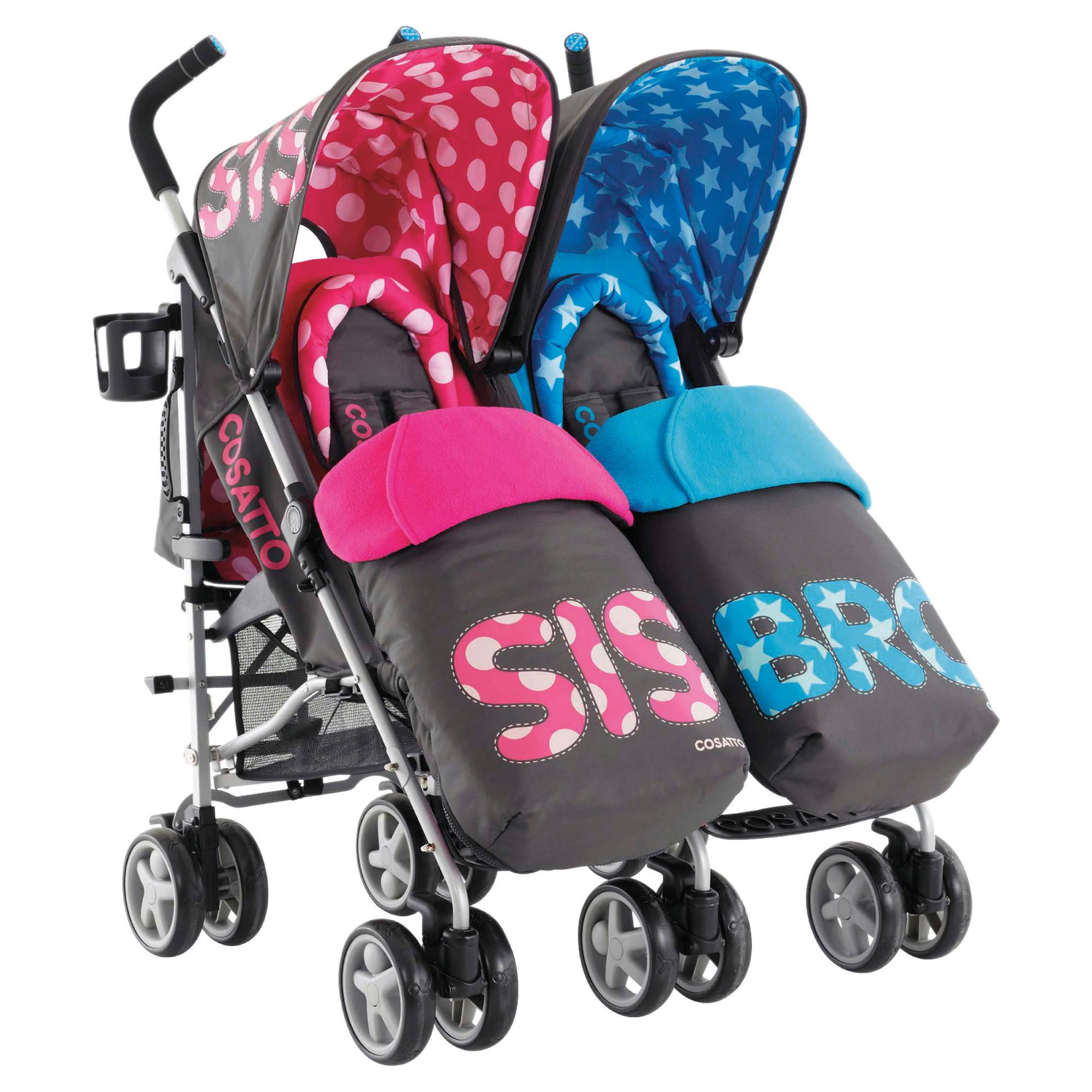 Cosatto Supa Dupa Twin Pushchairs Sis and Bro at Tesco Direct