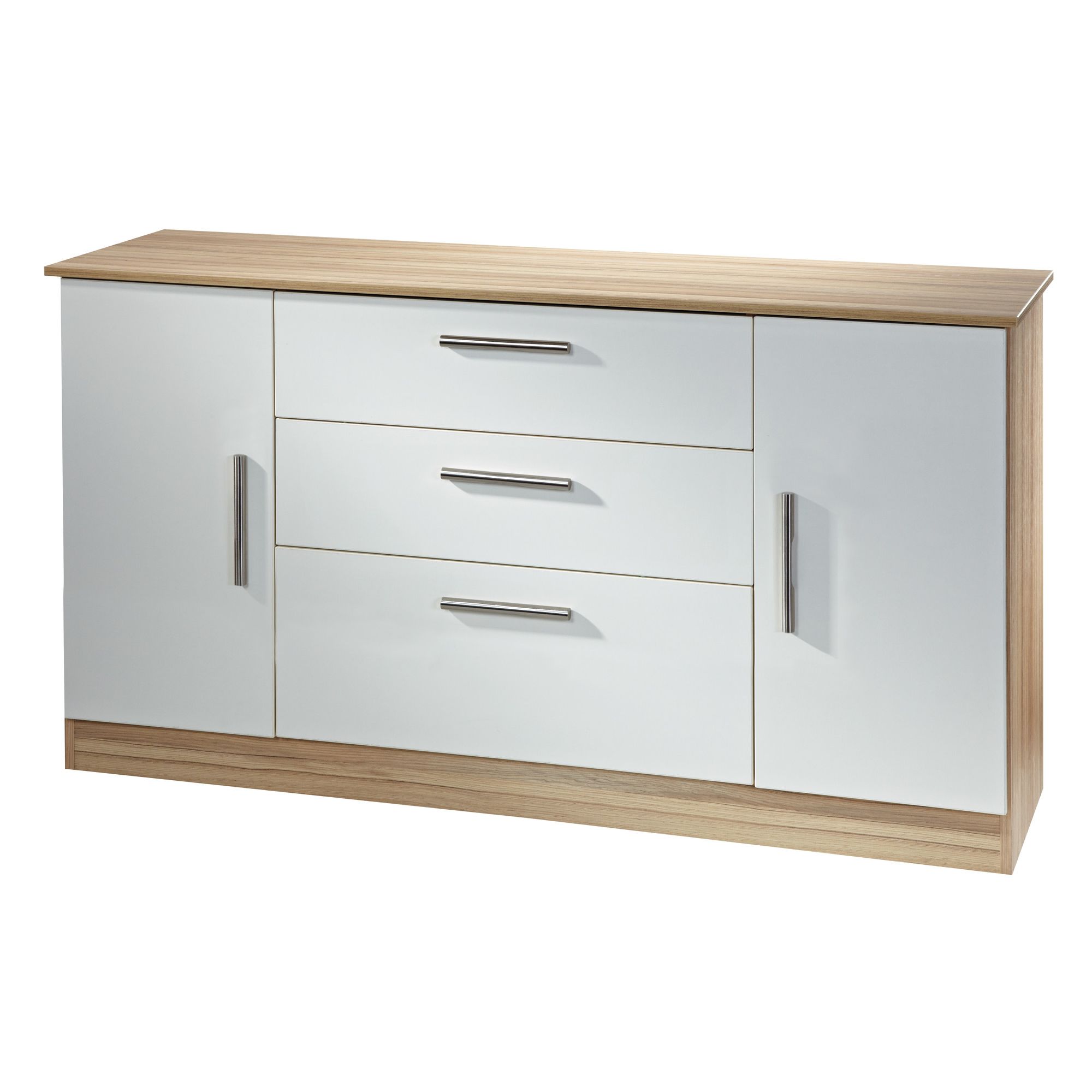 Welcome Furniture Living Room Wide 2 Door / 3 Drawer Unit - Modern Oak at Tesco Direct