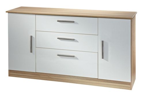 Image of Welcome Furniture Living Room Wide 2 Door / 3 Drawer Unit - Modern Oak