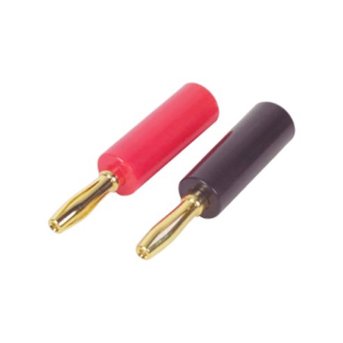 Image of 4mm Gold Plated Audio Speaker Banana Plug Connector Red
