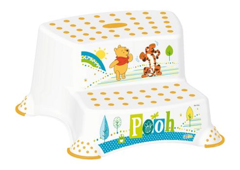 Image of Disney Winnie The Pooh Double Step Stool - White