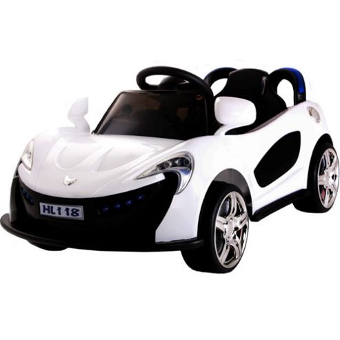 Image of Kids Super Sports Ride On Car With Remote Control - White