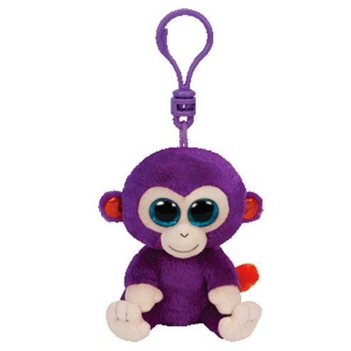 Image of Ty Beanie Boo Boos 3" Key Clip - Grapes The Monkey