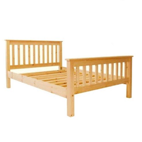 Image of Single Premier Slatted Pine Low End Bed - 3ft