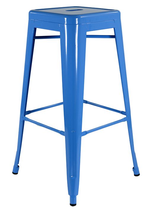 Image of Xavier Pauchard High Blue Tolix Style Stool