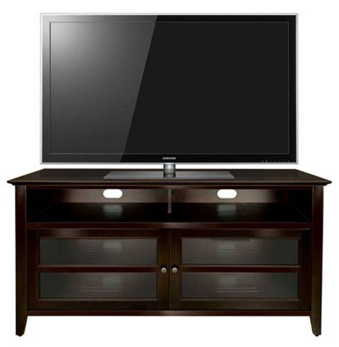 Image of Bello Wavs-99152 Dark Wood Tv Stand