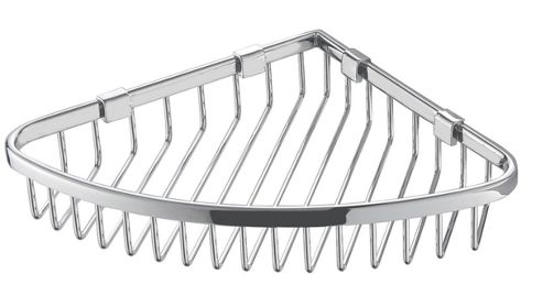 Image of Bridgepoint Corner Basket In Chrome
