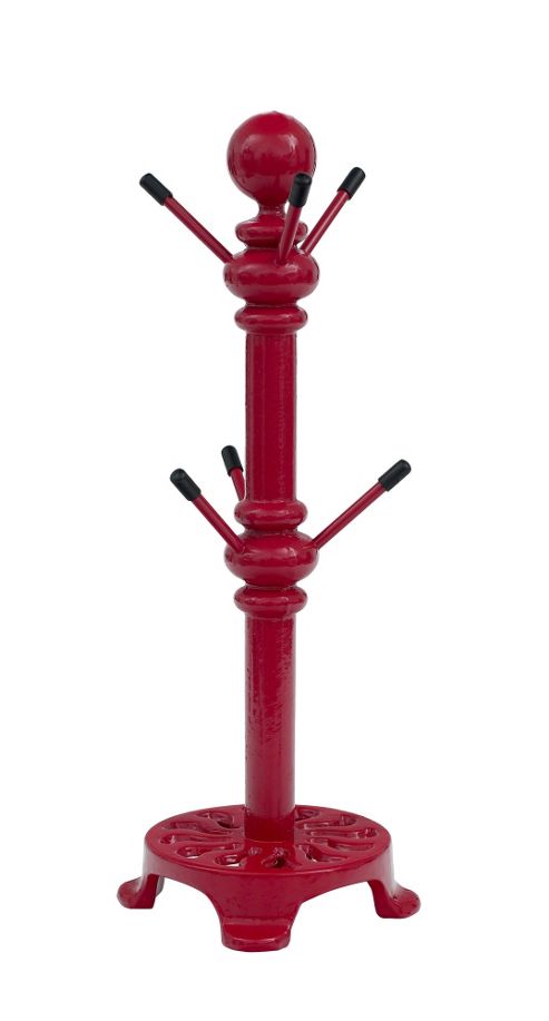 Image of Victor Mug Tree In Chilli Red