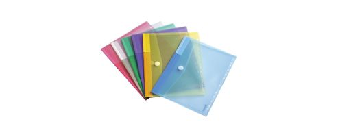 Image of Tarifold A4 Envelope Punched Assorted Pack Of 12 Tae510229