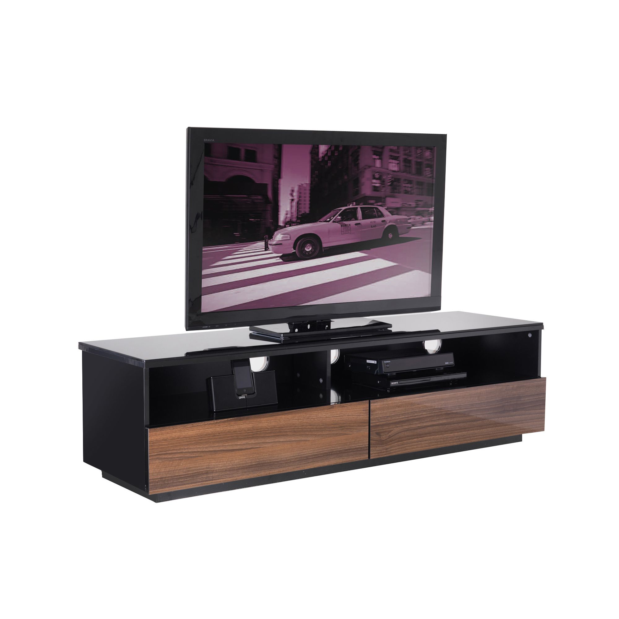 UK-CF City Scape New York 60'' TV Stand - Walnut at Tescos Direct