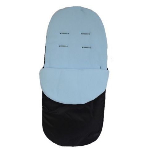 Image of Preciouslittleone Stroller Footmuff (black/blue)