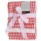 Tesco Red & white gingham 5 pk