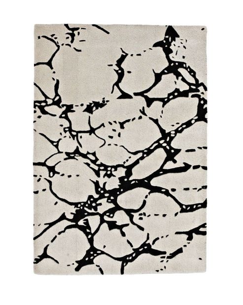 Image of Think Rugs Elements Ivory Tufted Rug - 150 Cm X 230 Cm (4 Ft 11 In X 7 Ft 6 In)