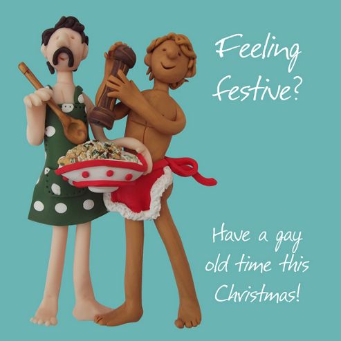 Image of Holy Mackerel Feeling Festive? Have A Gay Old Time This Christmas Greetings Card