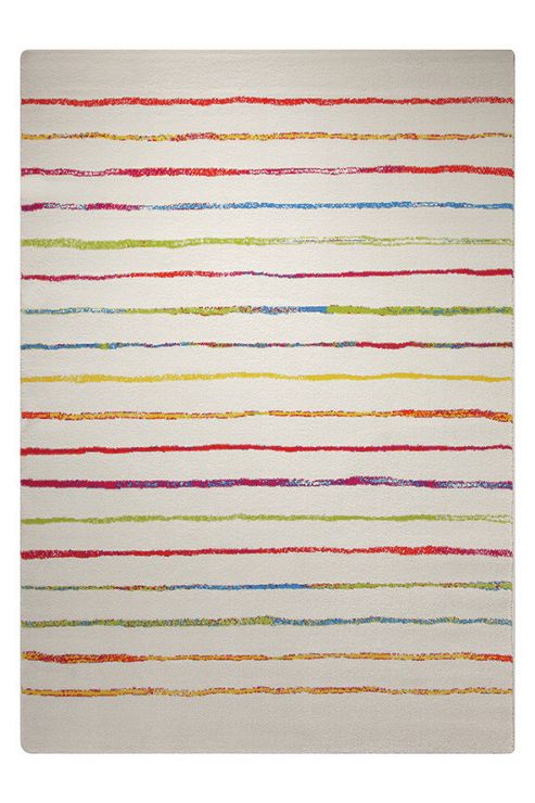 Image of Esprit Joyful Stripes Red Woven Rug - 80 Cm X 150 Cm (2 Ft 7 In X 4 Ft 11 In)