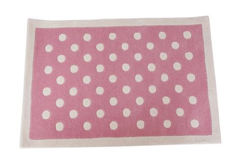 Image of Dotty Children's Rug - Pink