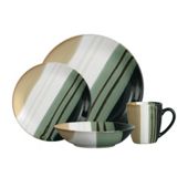 Premier Housewares 16 Piece Monsoon Dinner Set in Green