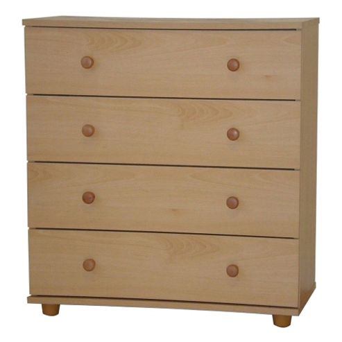 Image of Stamford - Four Drawer Storage Chest - Beech