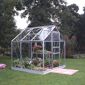 Halls 6x6 Popular Greenhouse + Base - Toughened Glass