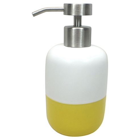 Image of Tesco Yellow Dipped Ceramic Soap Dispenser