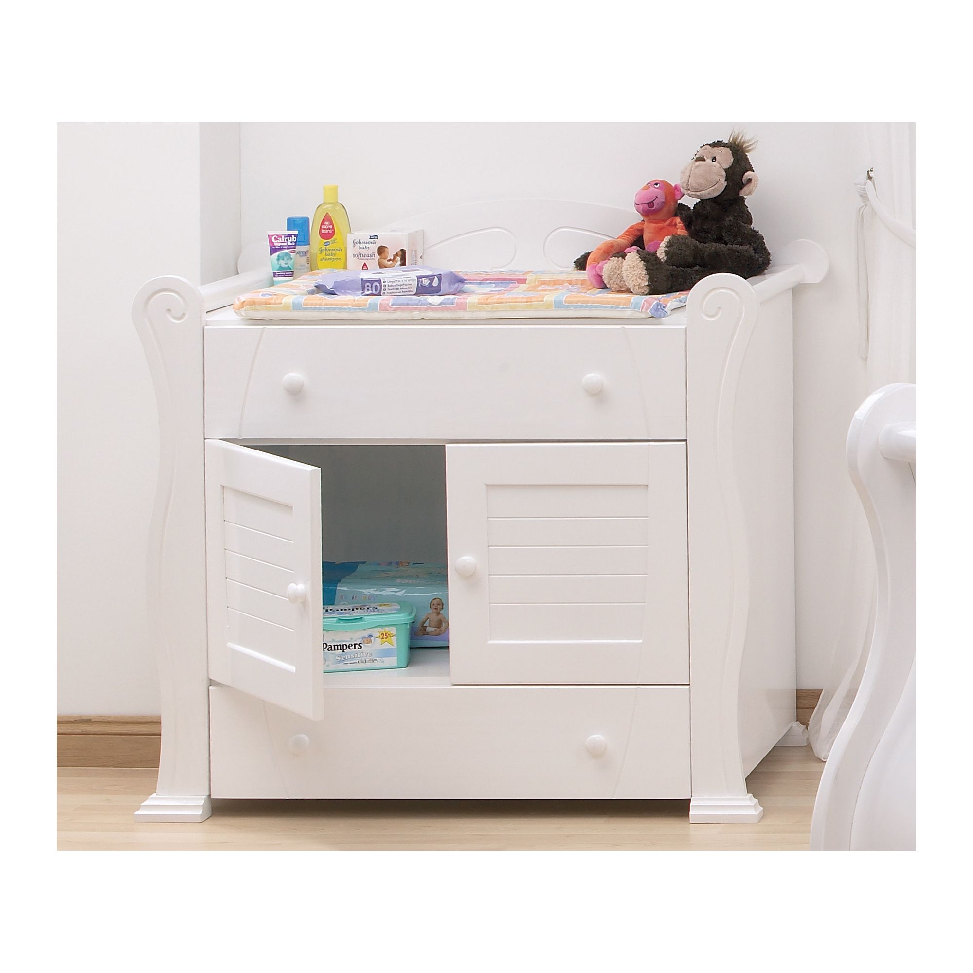 Tutti Bambini Marie Chest Changer in White at Tesco Direct