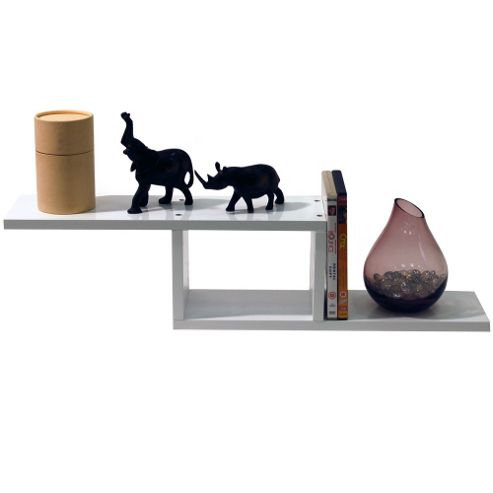 Image of Zigzag - Wall Mounted Storage / Display Shelf - White