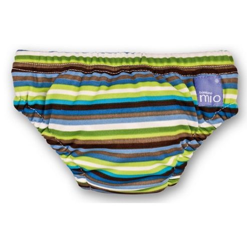 Image of Bambino Mio Swim Nappy - Small Brown Stripe 5-7kg