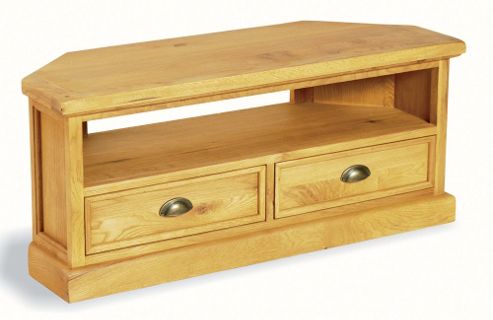 Image of Ultimum Somerset Oak Corner Tv Unit