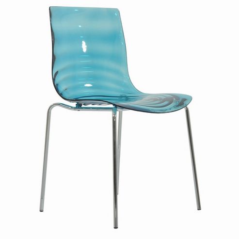 Image of Wave Gel Dining Chair Blue