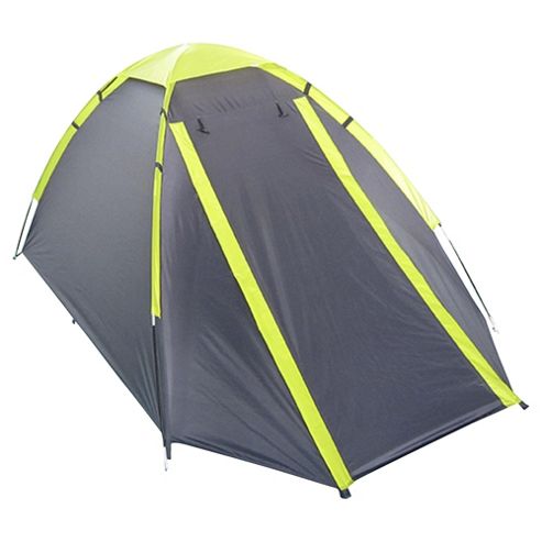 Image of Tesco 4-man Dome Tent - Grey/green