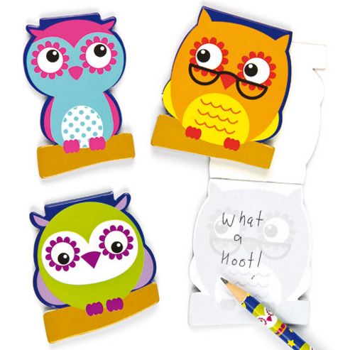 Image of 3 Little Owls Memo Notepads (pack Of 6)