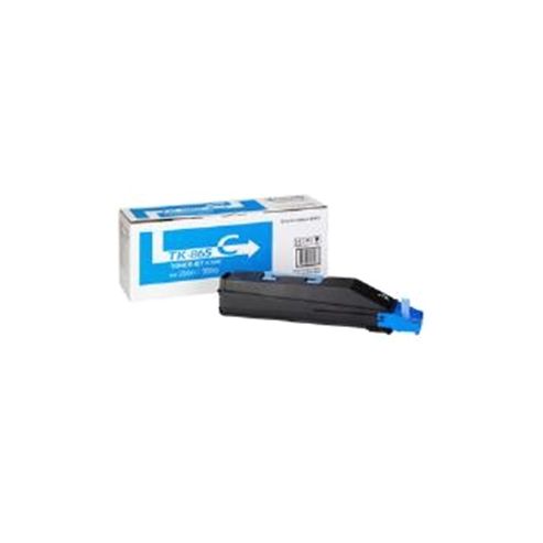 Image of Kyocera Tk-865c Cyan (yield 12,000 Pages) Toner Cartridge For Taskalfa 250ci/300ci Colour Printers