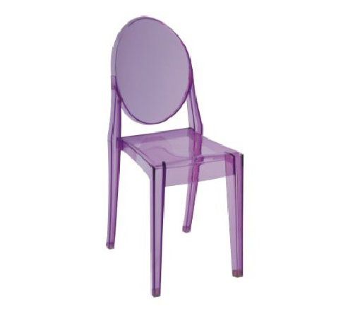 Image of Victoria Style Purple Ghost Dining Side Chair