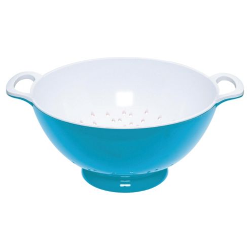 Image of Kitchencraft Colourworks 24cm Melamine Colander, Blue