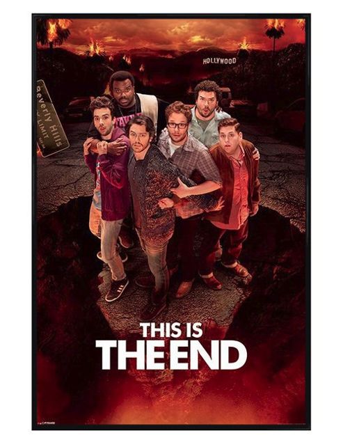 Image of This Is The End Gloss Black Framed Hollywood Poster