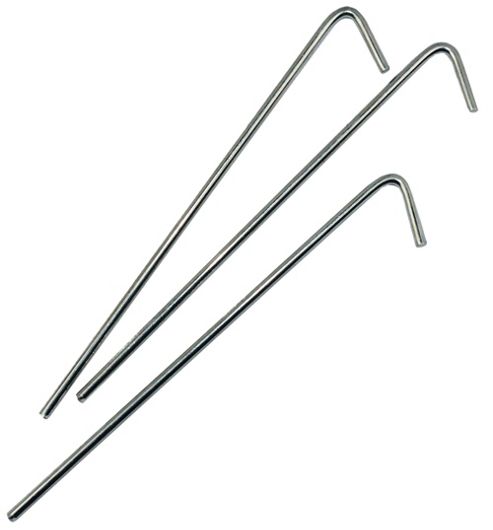 Image of 7 Inch Steel Roundwire Peg - 10 Pack + Carry Bag