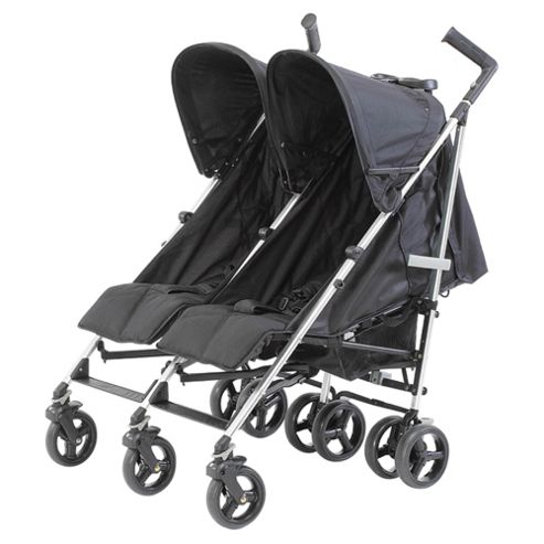 Image of Baby Elegance Flow Twin Push Chair, Black