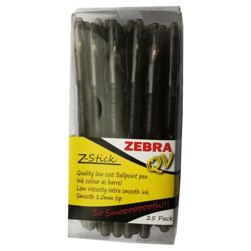 Image of Zebra Z Stick Black 25 Pack