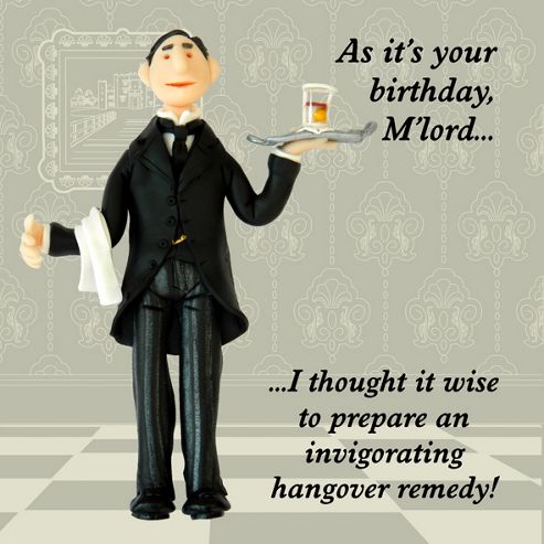 Image of Holy Mackerel Greeting Card - Butler Birthday Greetings Card