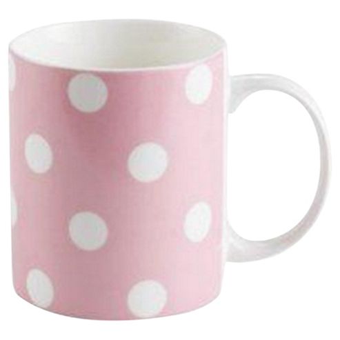 Image of Tesco Pink Spot Mug Single