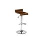 Julian Bowen Stratos Bar Stool in Walnut Veneer