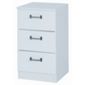 Alto Furniture Visualise Century 3 Drawer Bedside Table